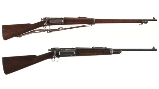 Two U.S. Springfield Krag-Jorgensen Bolt Action Longarms