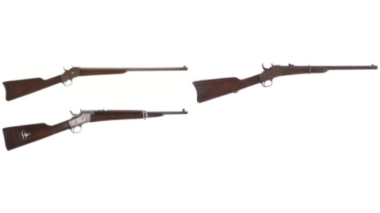 Three Remington Rolling Block Long Guns