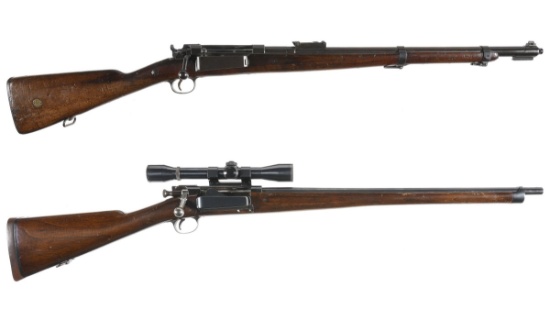 Two Krag Bolt Action Rifles
