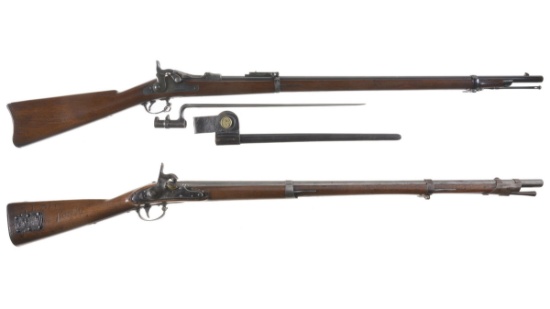 Two Antique U.S. Springfield Armory Long Guns
