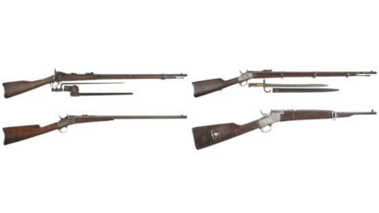 Four Single Shot Long Guns