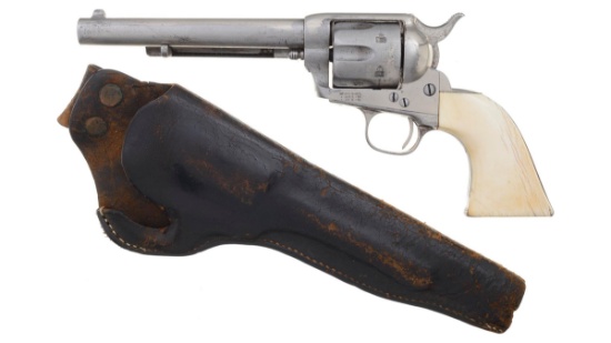Antique Colt Single Action Army Revolver with Holster