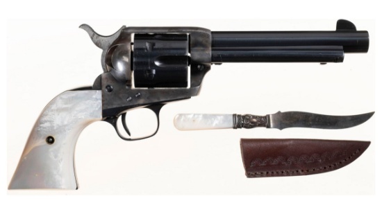 1st Generation Colt Single Action Army Revolver with Pearl Grips