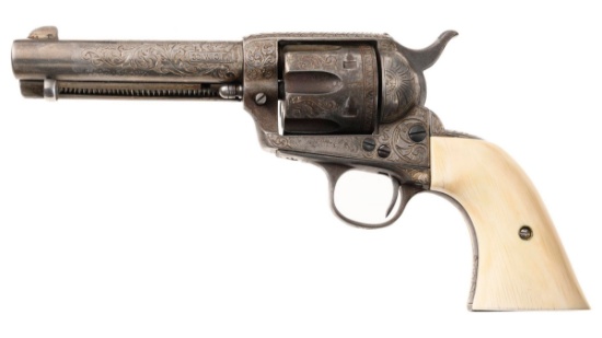 Engraved Colt First Generation Single Action Army Revolver