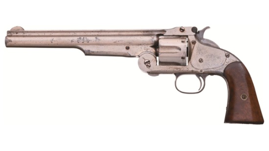 Smith & Wesson No. 3 Russian Revolver Cut for Stock
