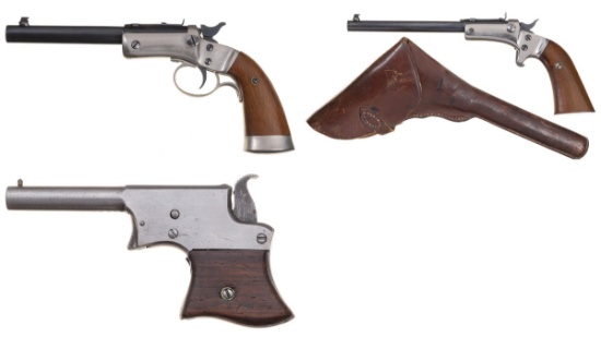 Three American Single Shot Pistols