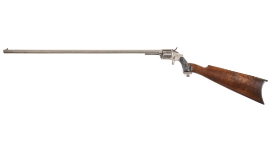 Hopkins & Allen Chichester Revolving "Pocket Shotgun" with Stock