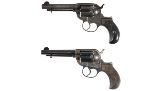 Two Colt Model 1877 Lightning Double Action Revolvers