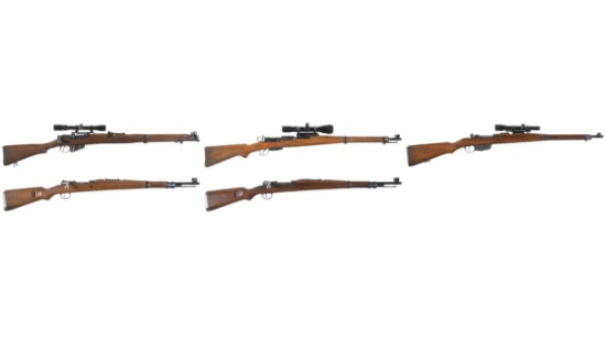 Five European Military Bolt Action Rifles