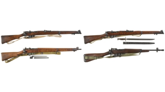 Four British Military Pattern Bolt Action Longarms