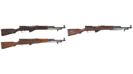 Three SKS Semi-Automatic Rifles