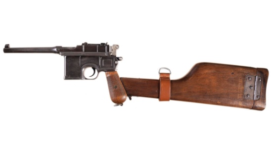 Mauser Broomhandle Semi-Automatic Pistol with Holster/Stock