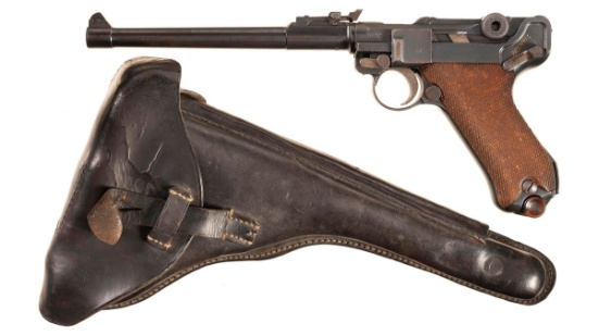 DWM "1917" Dated P.08 Artillery Luger Pistol with Holster