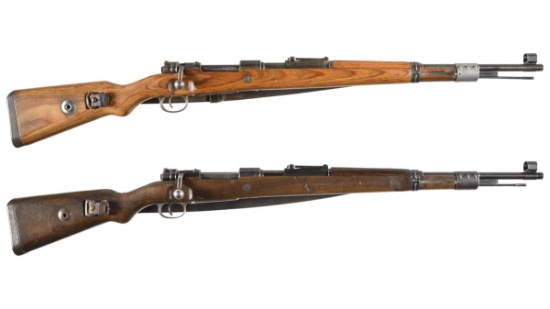 Two German Military Model 98 Bolt Action Rifles