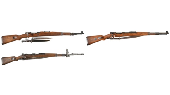 Three European Military Mauser Bolt Action Rifles