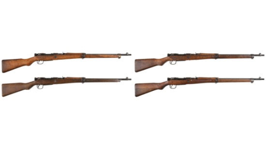 Four Japanese Military Type 99 "Last Ditch" Bolt Action Rifles