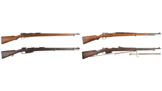 Four Military Bolt Action Rifles