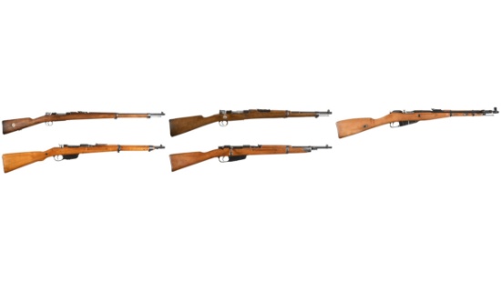 Five European Military Bolt Action Longarms