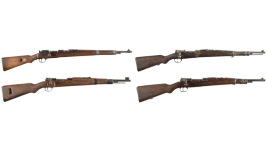 Four Military Bolt Action Rifles