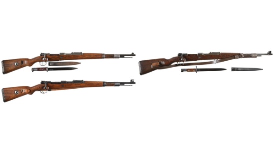 Three European Military Mauser Pattern Bolt Action Rifles
