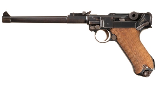 DWM "1917" Dated P.08 Artillery Luger with Stock and Holster