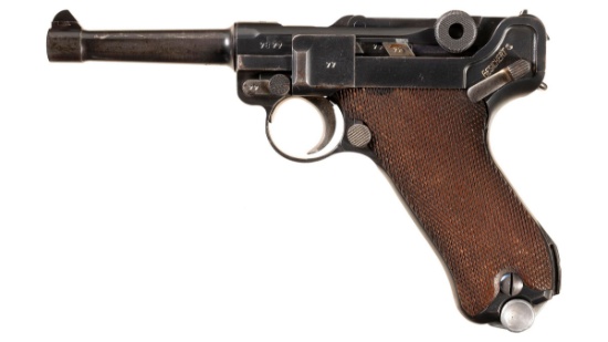 Mauser "S/42" Code "1937" Dated P.08 Luger Semi-Automatic Pistol