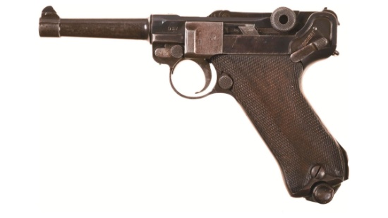 WWI 1918 Dated DWM P.08 Luger Semi-Automatic Pistol