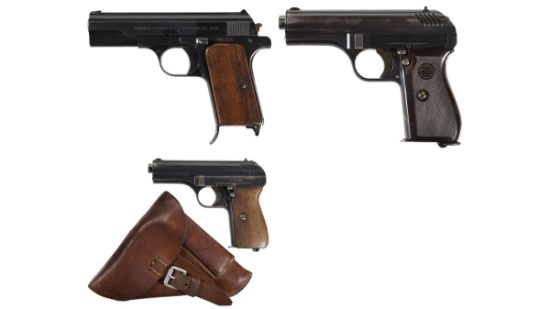 Three European Military Semi-Automatic Pistols