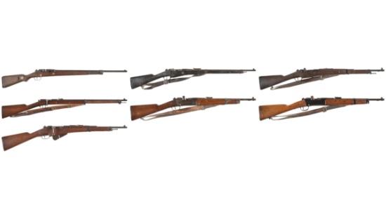 Seven French Military Bolt Action Rifles