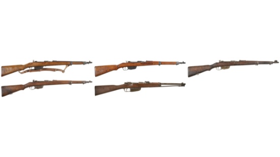 Five European Military Bolt Action Rifles