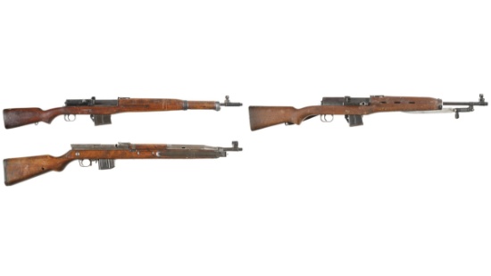 Three Military Semi-Automatic Rifles