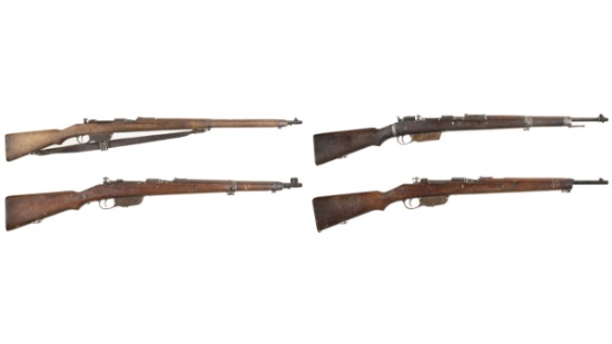 Four Austro-Hungarian Bolt Action Military Rifles