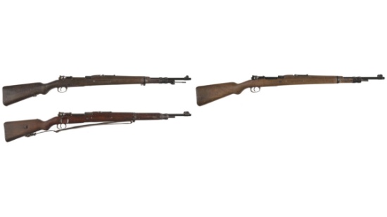 Three European Military Mauser Bolt Action Rifles