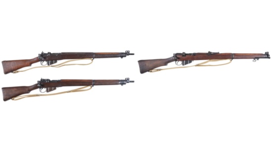 Three British Military Bolt Action Rifles