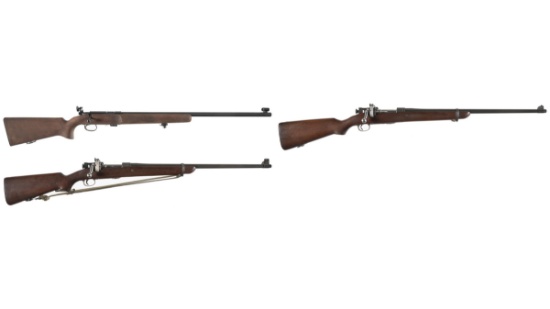 Three U.S. Military Bolt Action Training Rifles