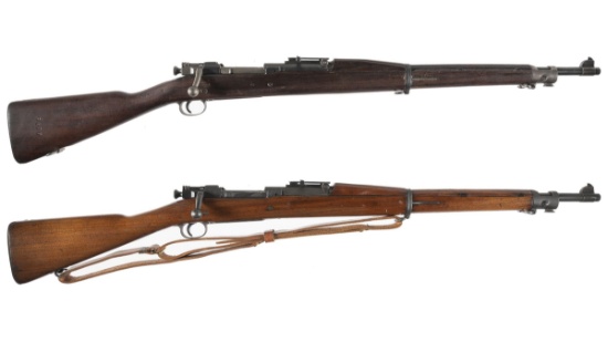 Two U.S. Model 1903 Military Bolt Action Rifles
