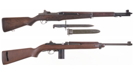 Two U.S. Military Semi-Automatic Long Arms