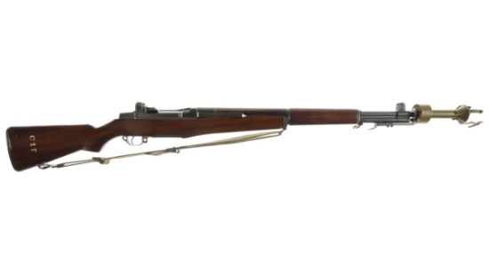 U.S. Springfield M1 Garand Semi Auto Rifle with Grenade Launcher