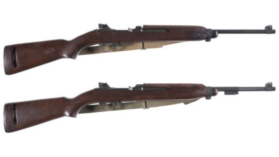 Two U.S. M1 Carbine Semi-Automatic Carbines