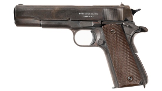 World War II U.S. Ithaca Model 1911A1 Semi-Automatic Pistol