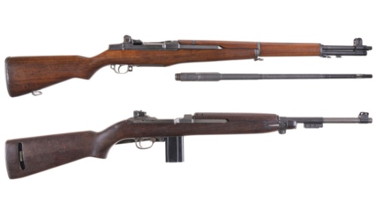 Two U.S. Military Semi-Automatic Long Guns