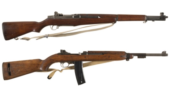 Two U.S. Military Semi-Automatic Long Arms