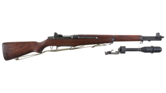 U.S. Springfield Armory M1 Garand Rifle with Grenade Launcher