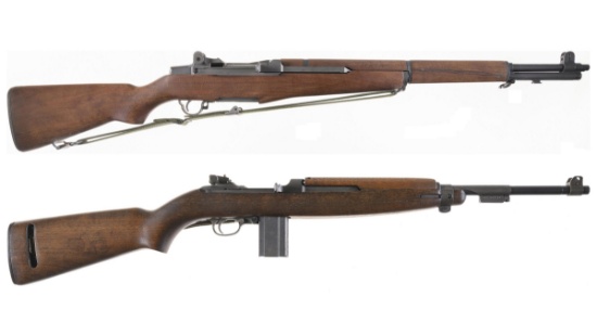 Two U.S. Military Semi-Automatic Long Arms
