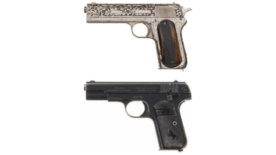 Two Colt Pocket Semi-Automatic Pistols