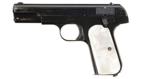 Colt Model 1903 Pocket Hammerless Pistol with Pearl Grips