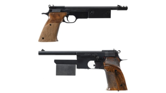 Two Beretta Semi-Automatic Target Pistols
