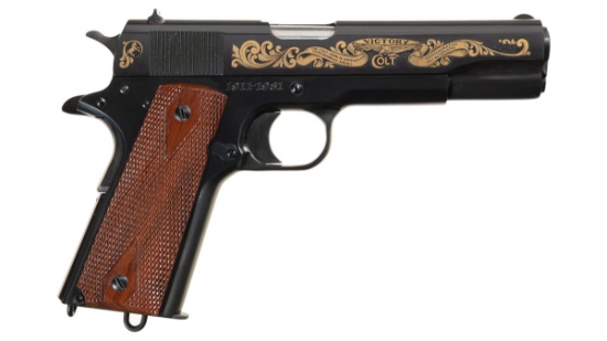 Cased Colt J. M. Browning Commemorative Government Model Pistol
