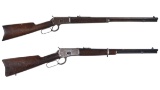 Two Winchester Model 1892 Lever Action Long Guns