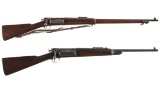 Two U.S. Springfield Krag-Jorgensen Bolt Action Longarms
